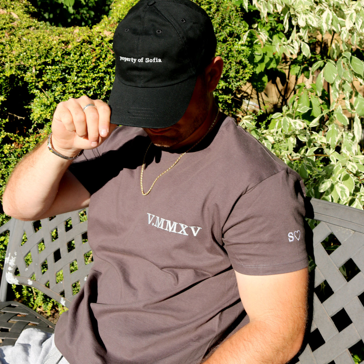 Adult t-shirt personalised text - left chest