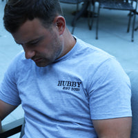 Adult t-shirt personalised hubby date