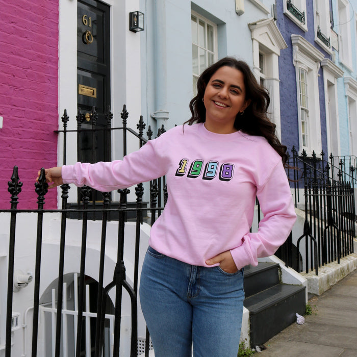 Adult sweatshirt personalised 3D text or initials