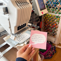 Personalised I love you handwriting embroidery frame