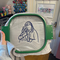 Personalised photo outline blanket