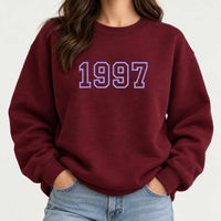 Personalised embroidered text or initials sweatshirt