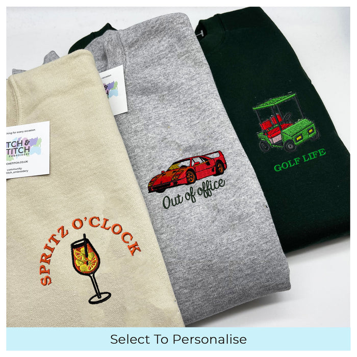 Adult sweatshirt  personalised illustration