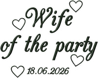 Wife Of The Party Personalised Denim Jacket