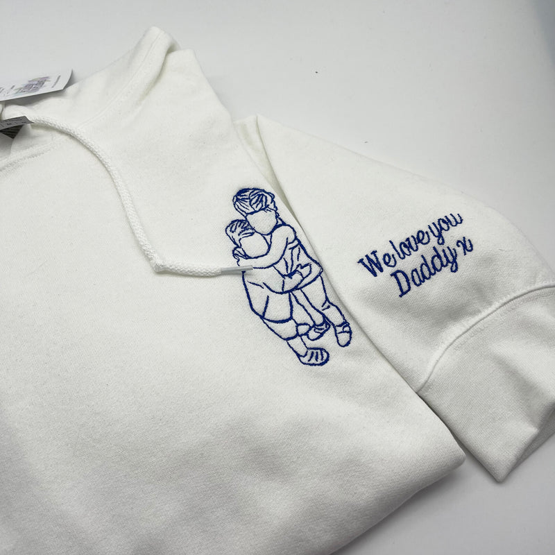 ADD ON ONLY personalised sleeve embroidery- garment not included