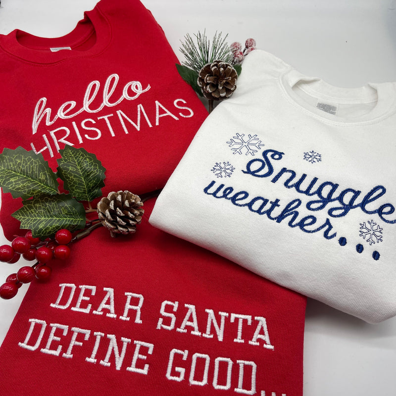 Kids Define Good Christmas Sweatshirt