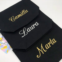 Large Personalised Text Accessories Bags