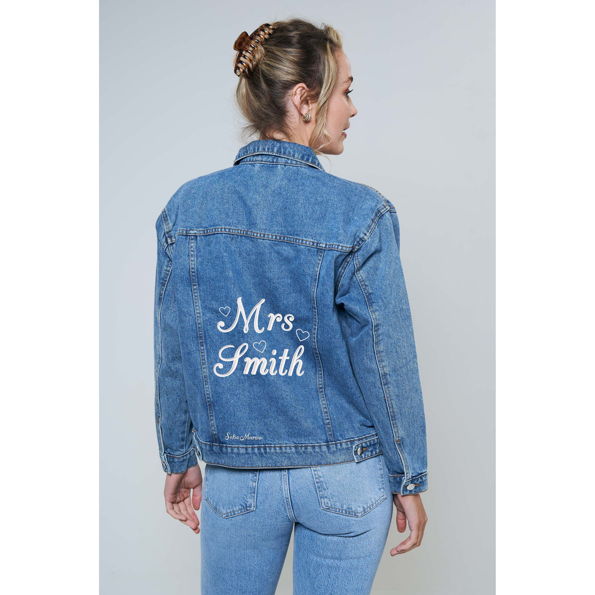 Mrs Personalised Denim Jacket – Sofia Marino Limited T/A/ Sketch