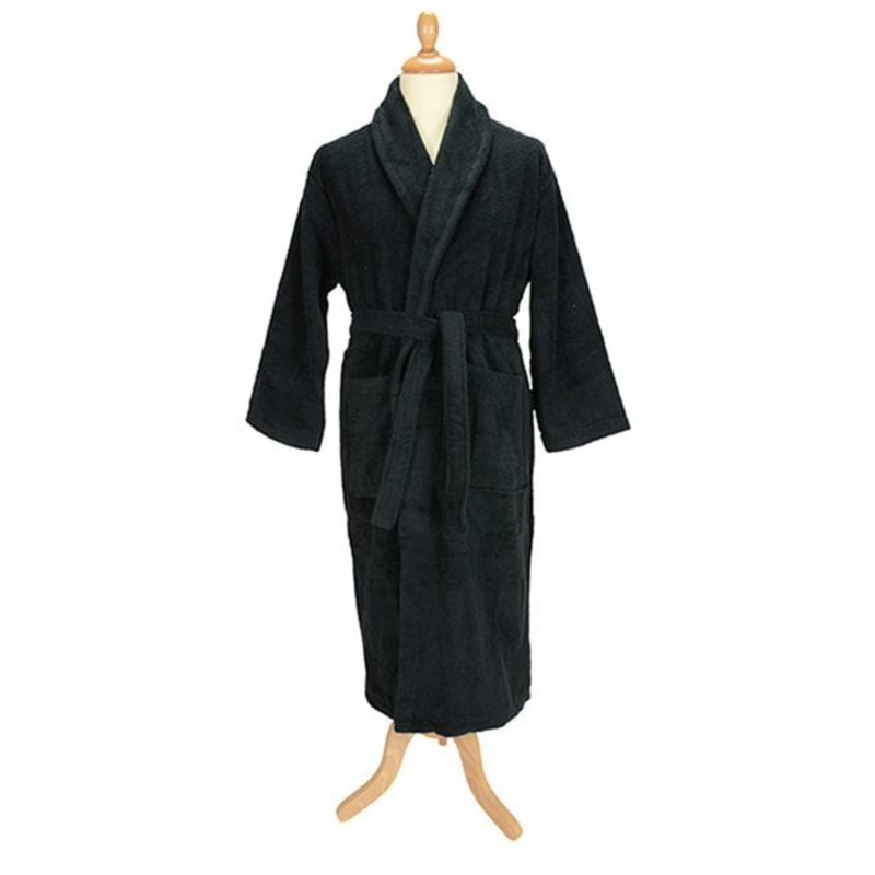 Mens dressing gown black 2025 friday