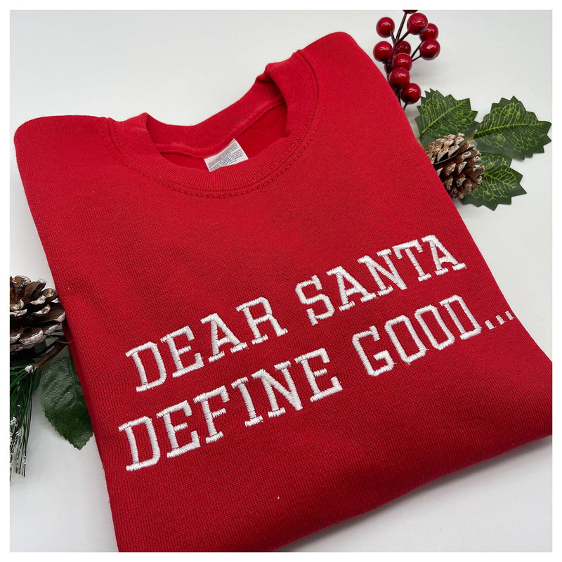 Kids Define Good Christmas Sweatshirt
