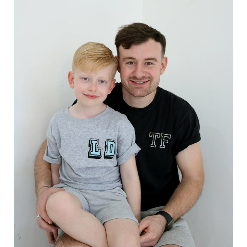 Kids T-shirt With Personalised 3D Text and Initials