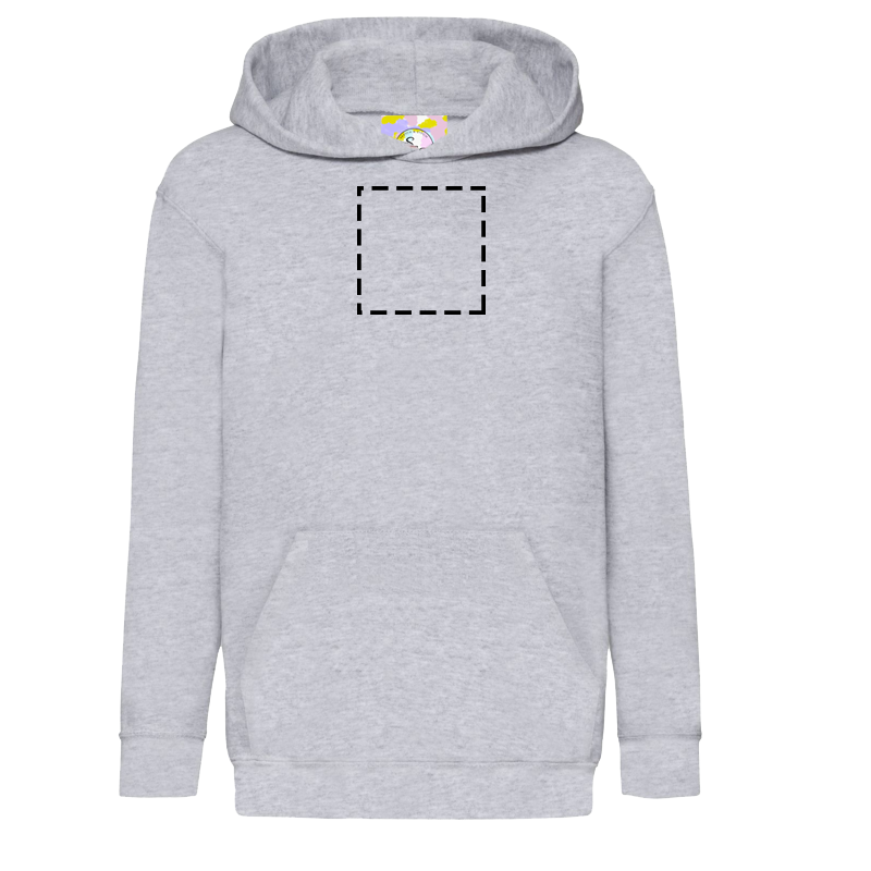 Kids Hoodie Outline Stitch - Upload your photo