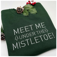 Adult Mistletoe Christmas Sweatshirt
