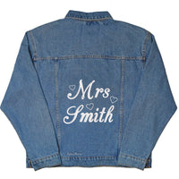 Mrs Personalised Denim Jacket